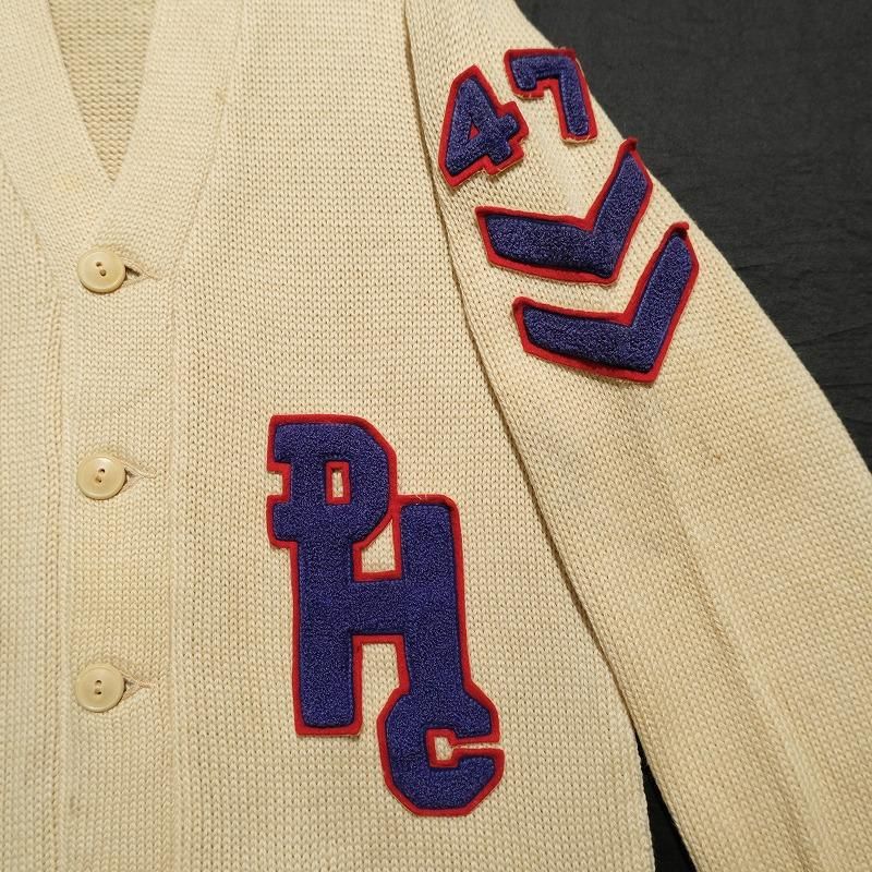 1940's NELSON KNITTING MILLS CO LETTERED CARDIGAN