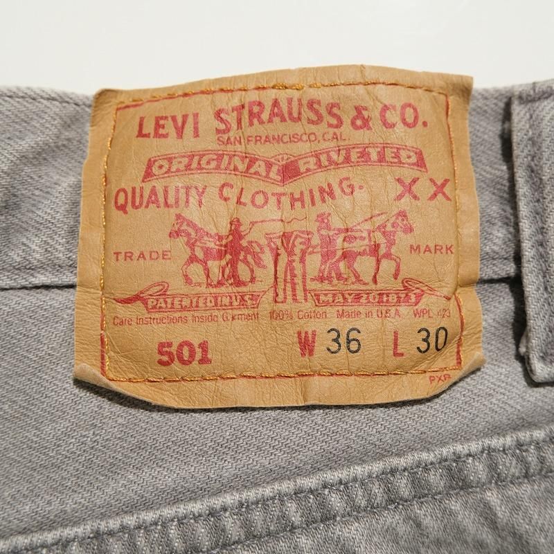 1990's LEVI'S 501 GRAY DENIM PANTS