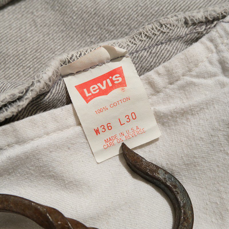 1990's LEVI'S 501 GRAY DENIM PANTS