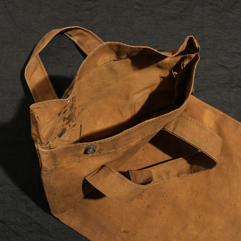 1920's BROWN CANVAS BAG