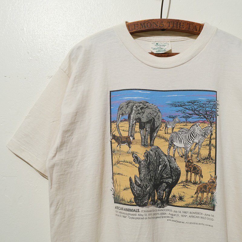 1990's AFRICAN ANIMALS T-SHIRT