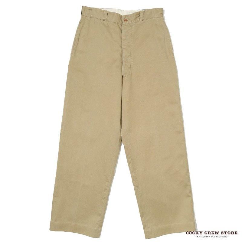 1950's U.S.ARMY COTTON KHAKI TROUSERS