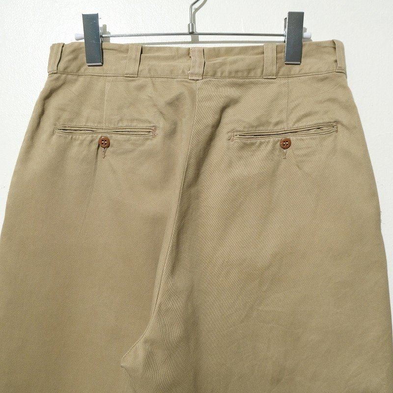 1950's U.S.ARMY COTTON KHAKI TROUSERS