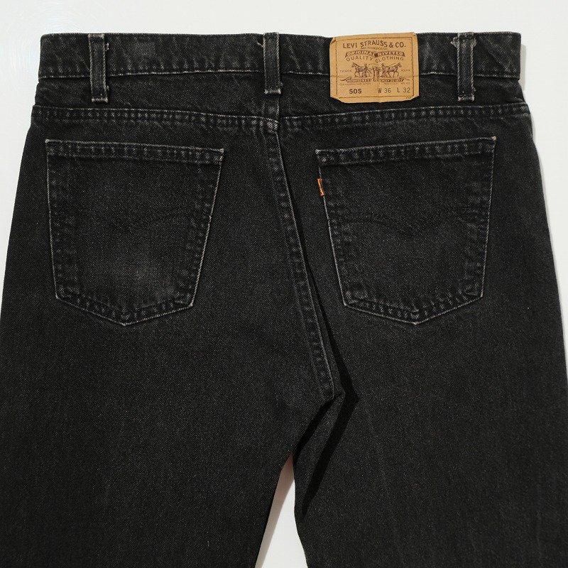 1990's LEVI'S 505 BLACK DENIM PANTS