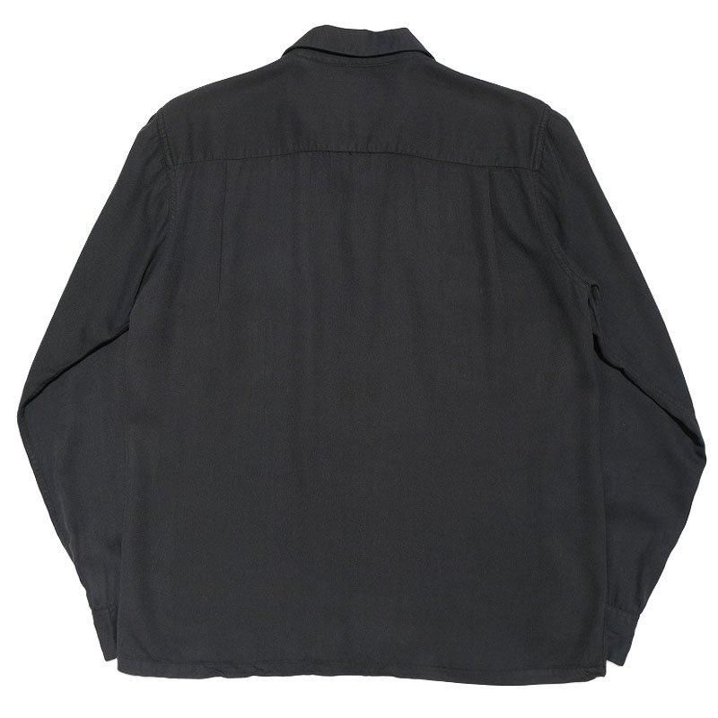 1950's ARROW BLACK RAYON BOX SHIRT