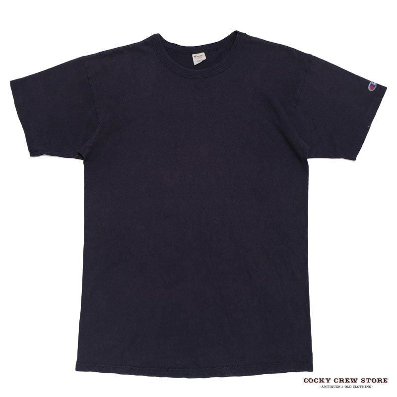 1980's CHAMPION NAVY PLAIN T-SHIRT