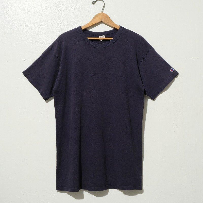1980's CHAMPION NAVY PLAIN T-SHIRT