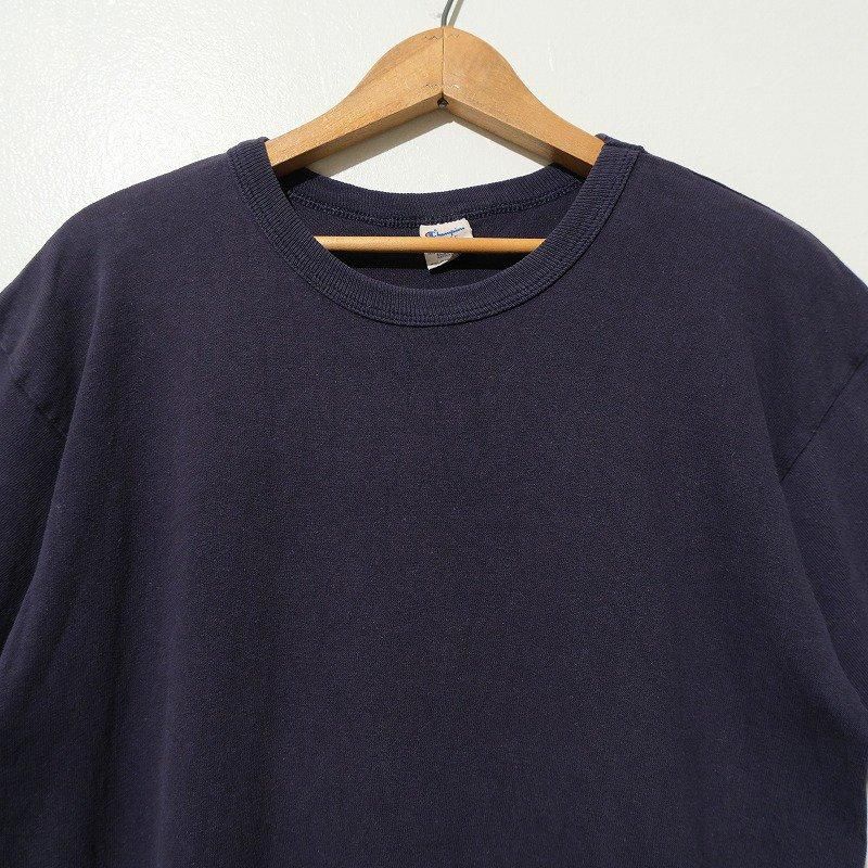 1980's CHAMPION NAVY PLAIN T-SHIRT