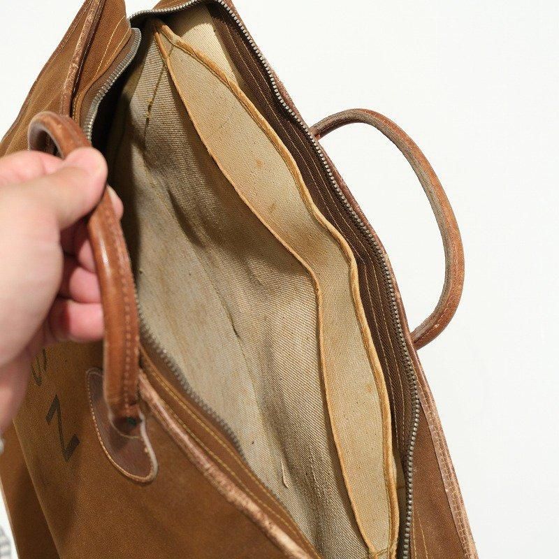 1940's USN BROWN CANVAS OFFICER BAG (L.L.BEAN)