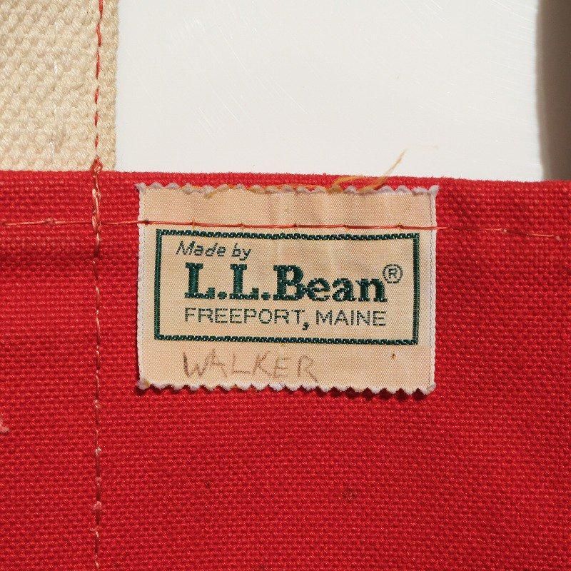 1980's L.L.BEAN TOTE BAG RED / NAVY