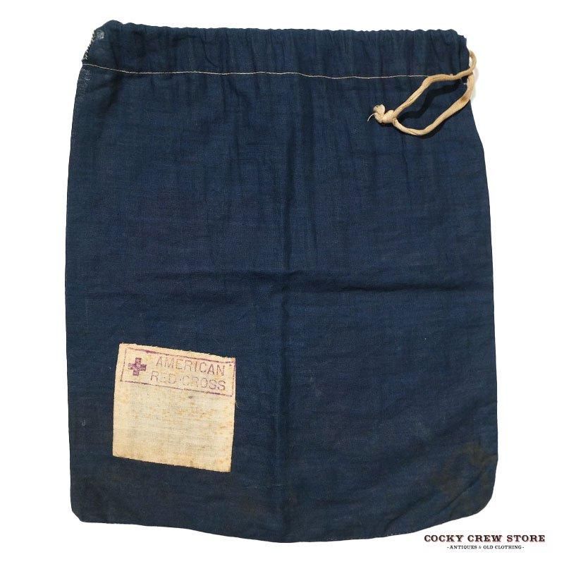 1910's WW1 AMERICAN RED CROSS INDIGO BAG