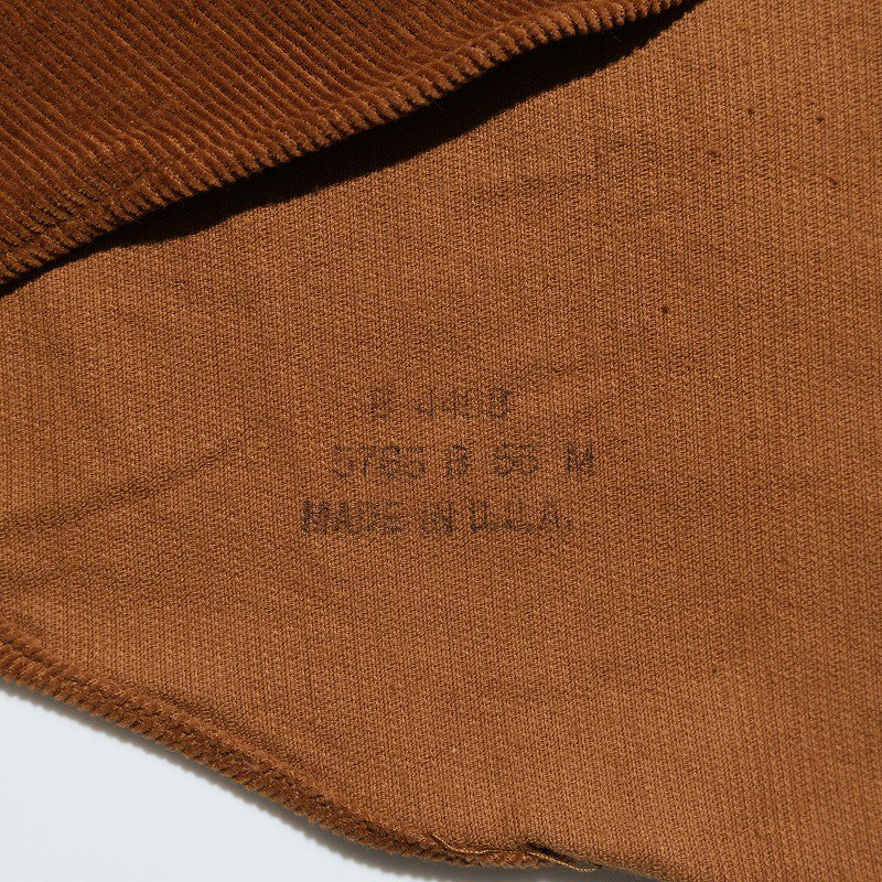 1960's B.V.D. BRAND CORDUROY POLLOVER SHIRT