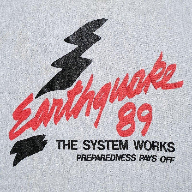 1990's CHAMPION REVERSE WEAVE (Earthquake 89)