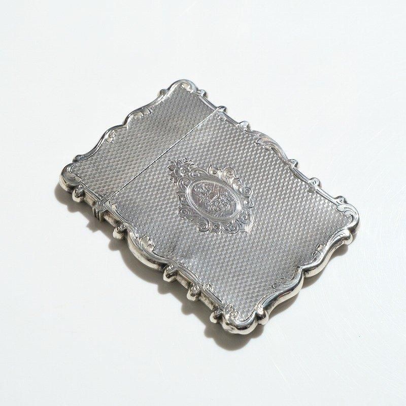 1870's ANTIQUE SILVER CARD CASE