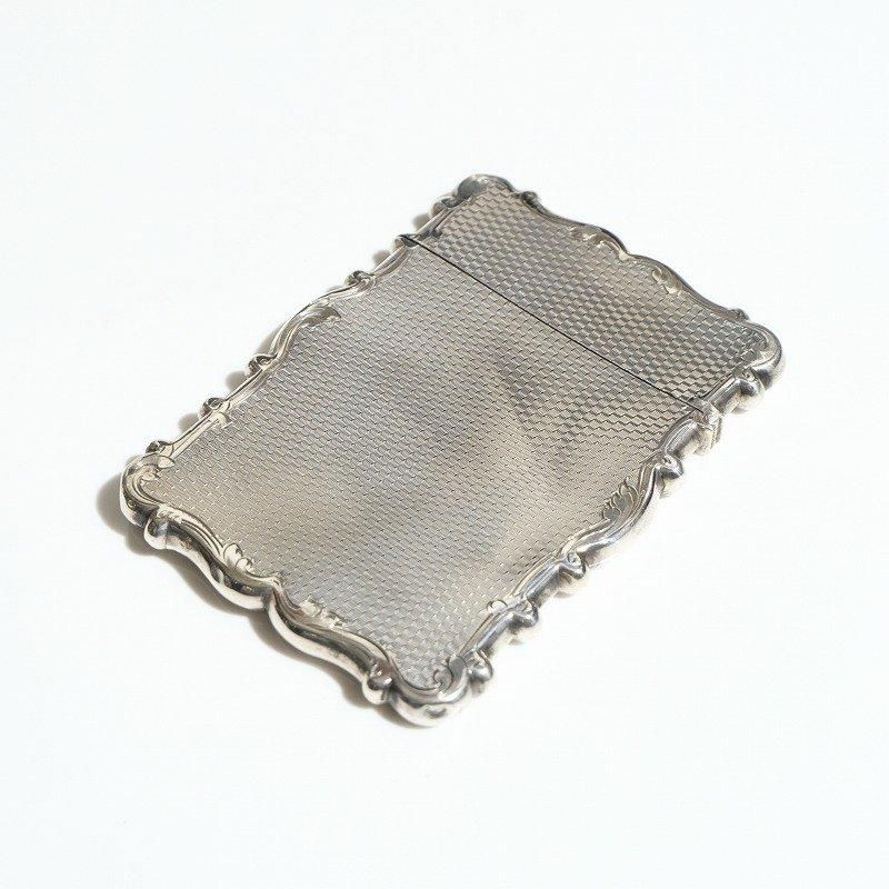 1870's ANTIQUE SILVER CARD CASE