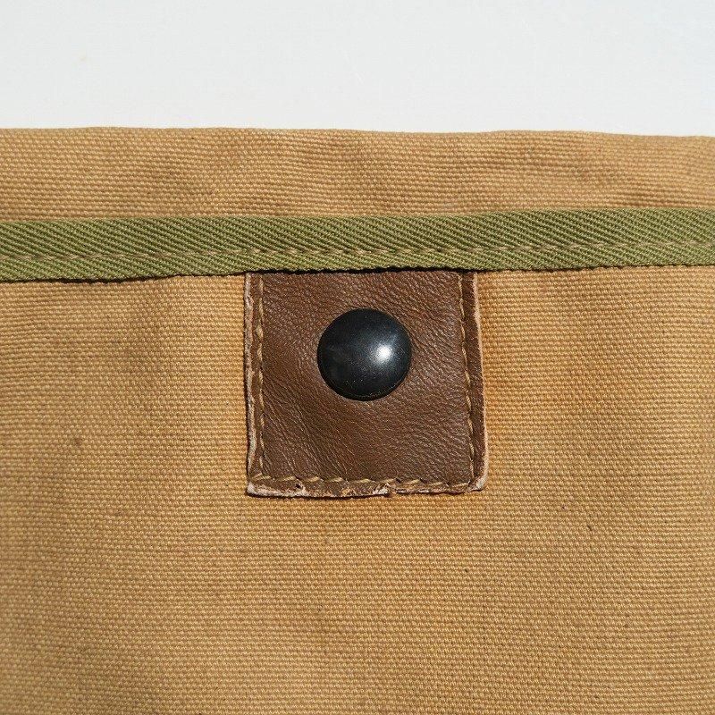 1930's CANVAS LEATHER SHOULDER BAG