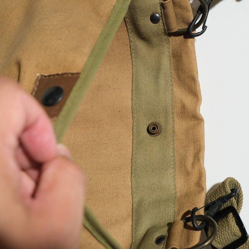 1930's CANVAS LEATHER SHOULDER BAG