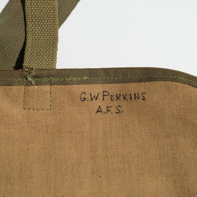 1930's CANVAS LEATHER SHOULDER BAG