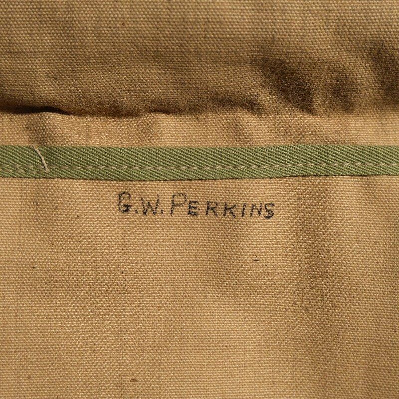 1930's CANVAS LEATHER SHOULDER BAG