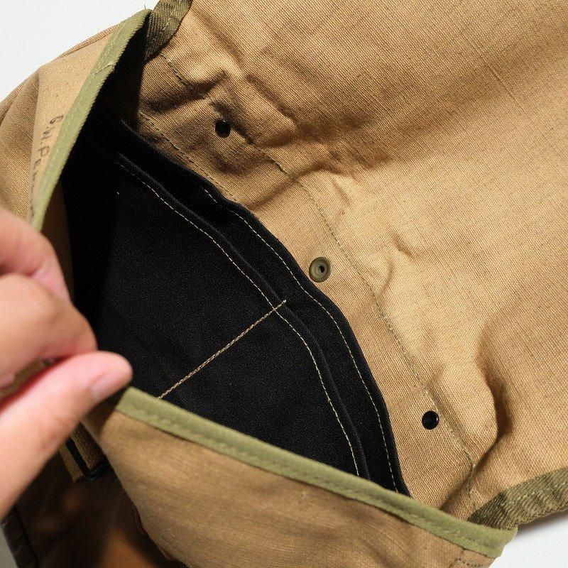 1930's CANVAS LEATHER SHOULDER BAG