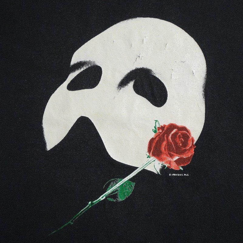 1990's THE PHANTOM OF THE OPERA FACE MASK & ROSE T-SHIRT