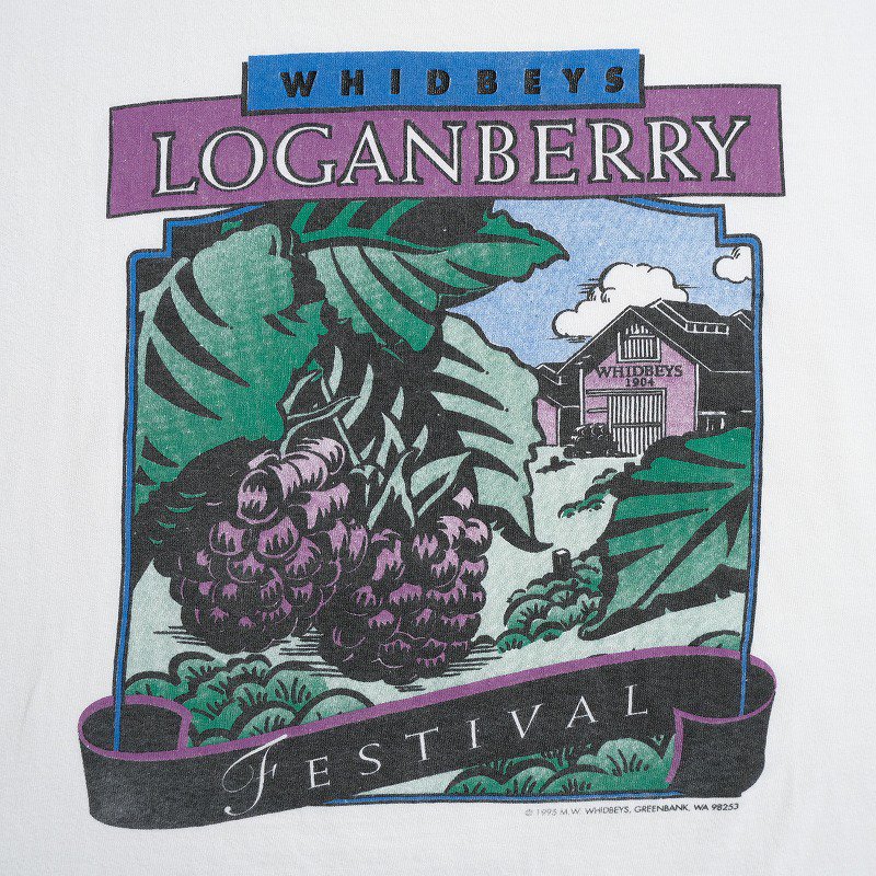 1990's WHIDBEYS LOGANBERRY T-SHIRT