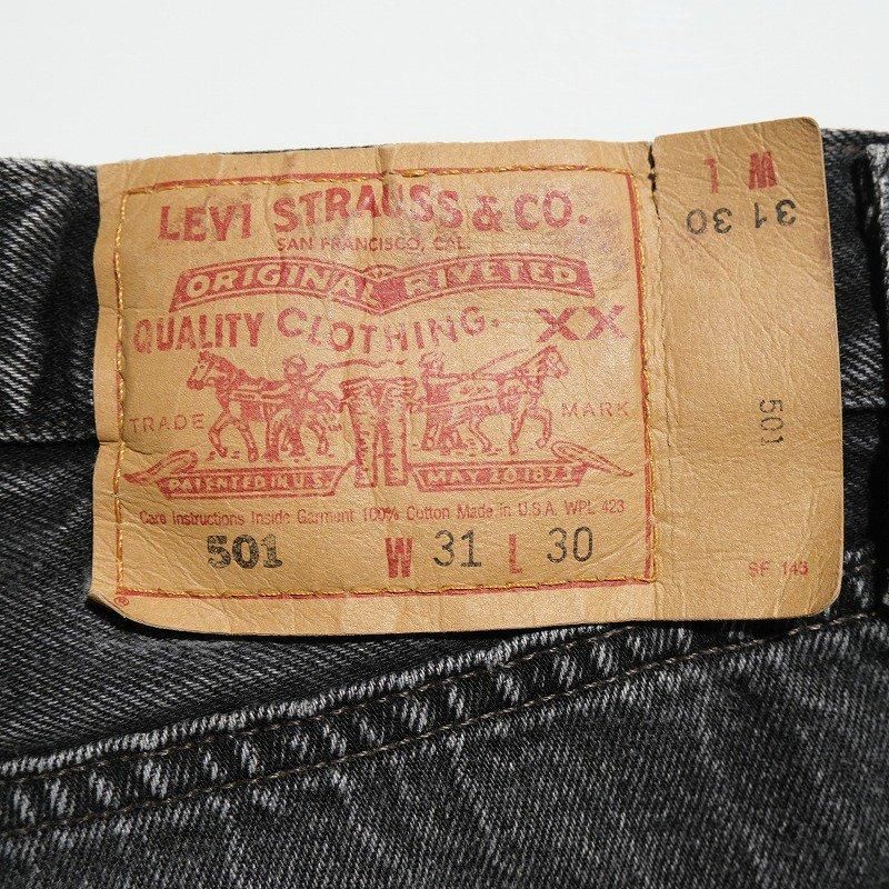1990's LEVI'S 501 BLACK JEANS