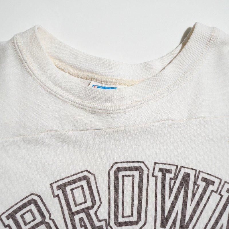 1970's CHAMPION FOOTBALL T-SHIRT (BROWN UNIVERSITY 38)