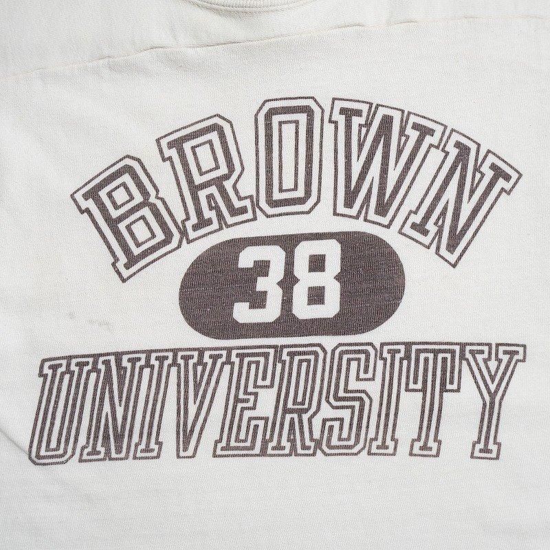 1970's CHAMPION FOOTBALL T-SHIRT (BROWN UNIVERSITY 38)