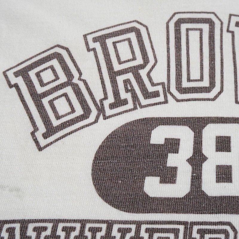 1970's CHAMPION FOOTBALL T-SHIRT (BROWN UNIVERSITY 38)