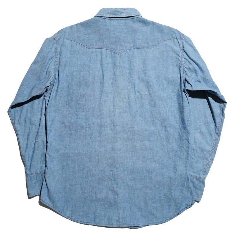 1960's WRANGLER CHAMBRAY WESTERN SHIRT