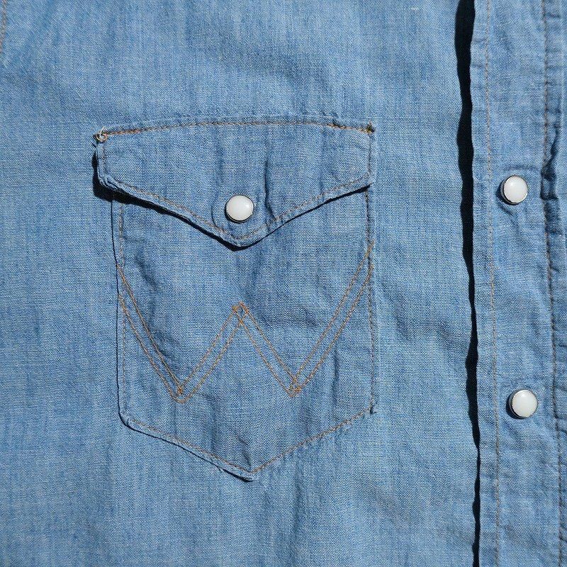 1960's WRANGLER CHAMBRAY WESTERN SHIRT