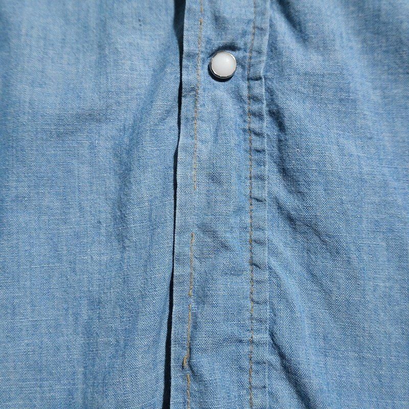 1960's WRANGLER CHAMBRAY WESTERN SHIRT