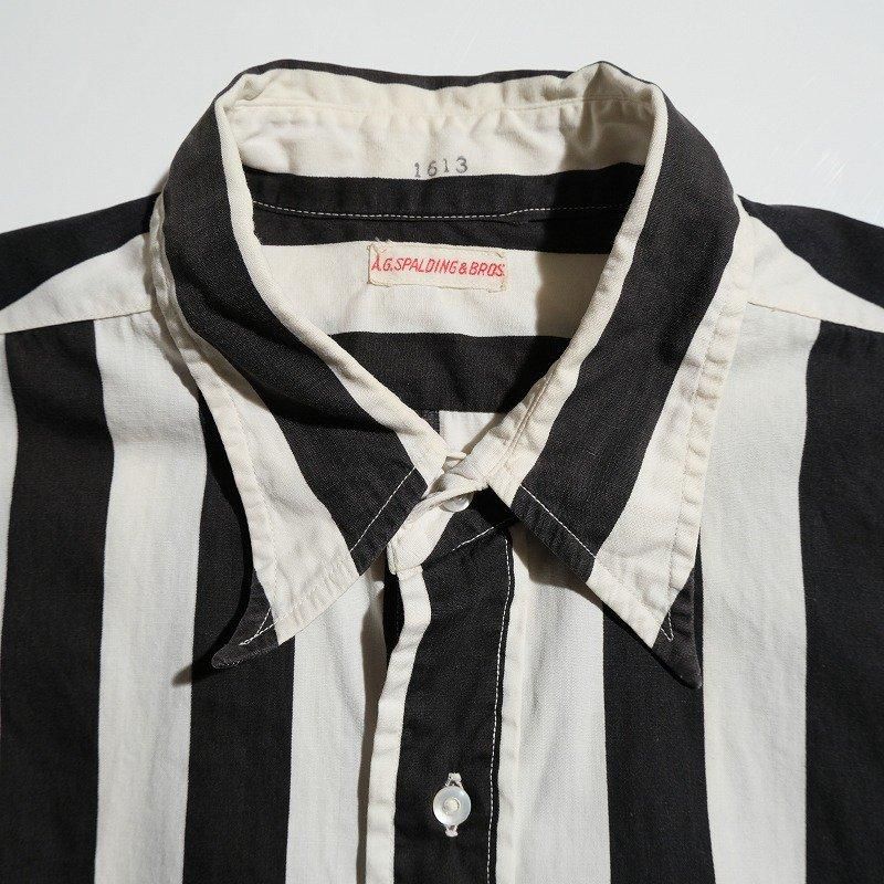 1930's A.G. SPALDING & BROS REFEREE STRIPE SHIRT