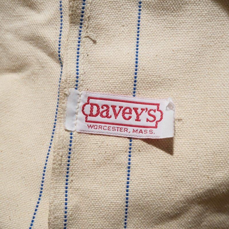 1980's DAVEY'S CANVAS TOTE BAG