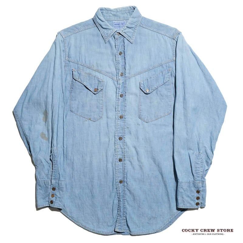 1950's ROEBUCKS CHAMBRAY WESTERN SHIRT