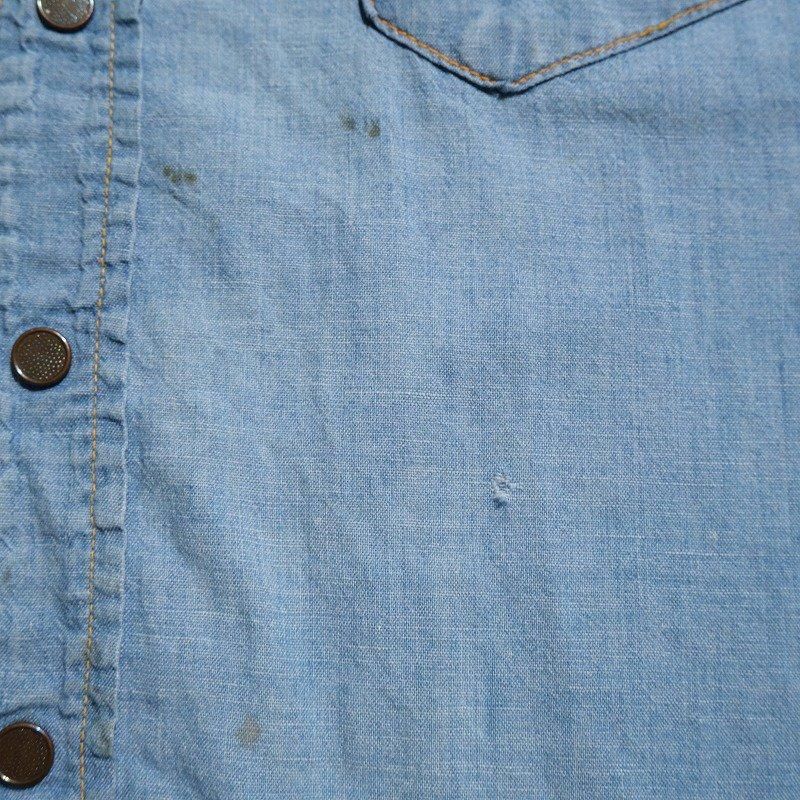 1950's ROEBUCKS CHAMBRAY WESTERN SHIRT