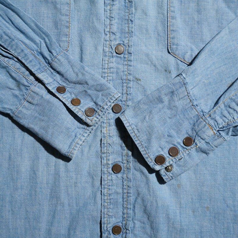 1950's ROEBUCKS CHAMBRAY WESTERN SHIRT