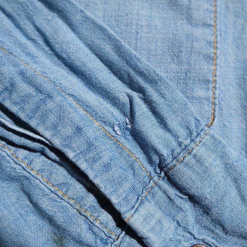 1950's ROEBUCKS CHAMBRAY WESTERN SHIRT