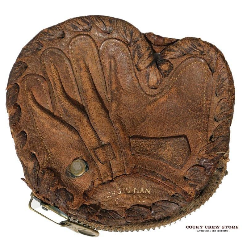 1930's LEATHER GLOVE PURSE