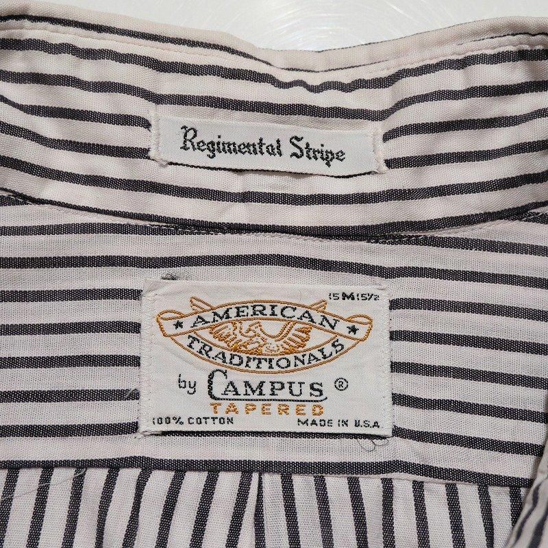 1960's CAMPUS STRIPE B.D. SHIRT