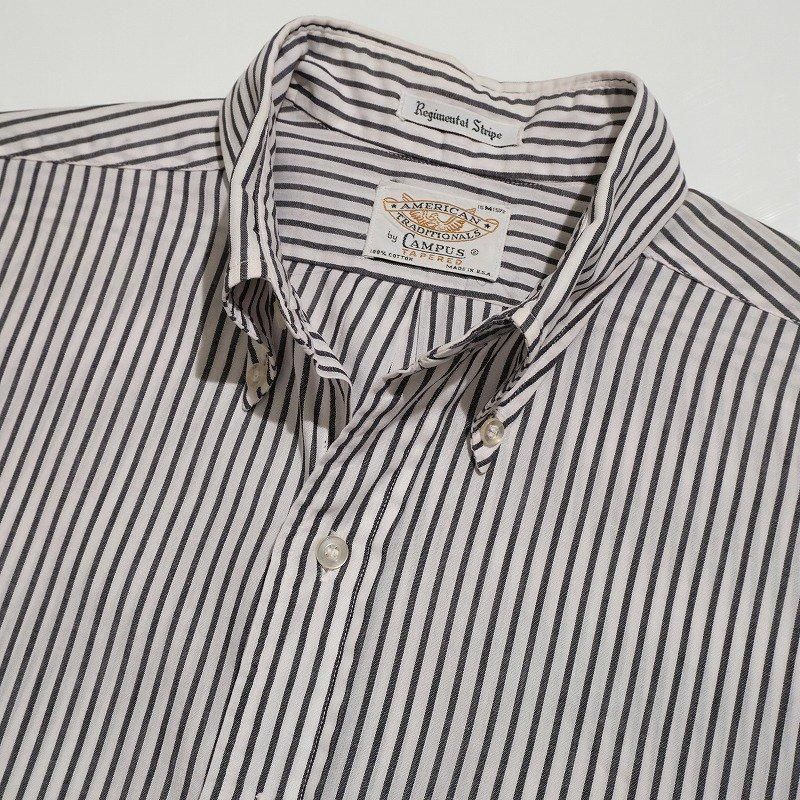 1960's CAMPUS STRIPE B.D. SHIRT