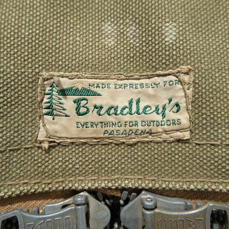 1950's BRADLEY'S CANVAS DRAM BAG