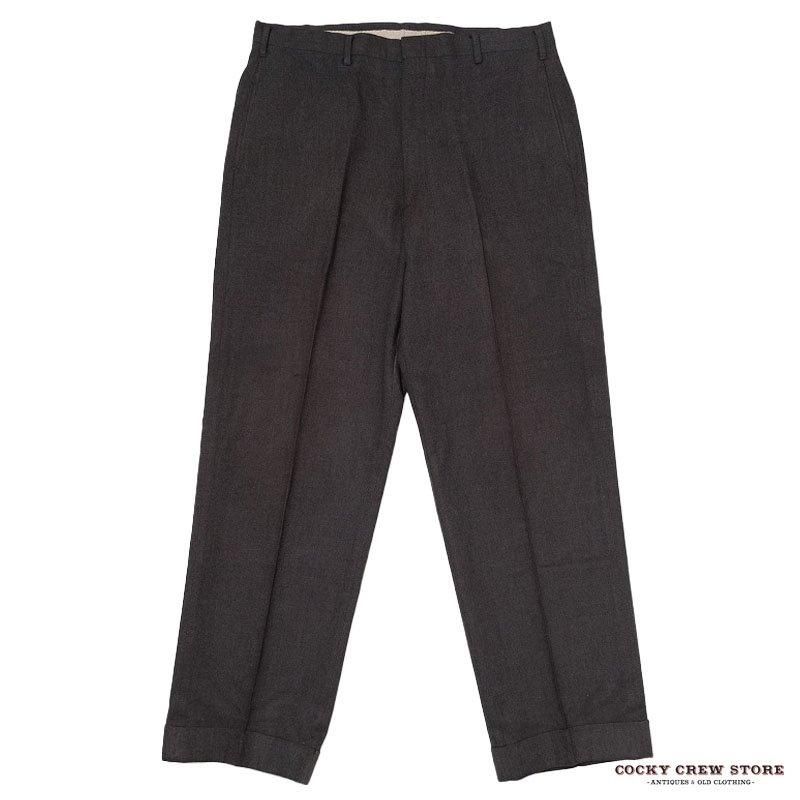 1960's SLIM TAPERED WOOL SLACKS