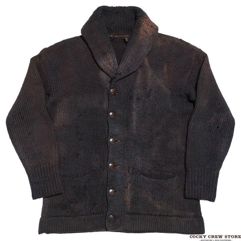 1920's SUNFADE SHAWL COLLAR CARDIGAN