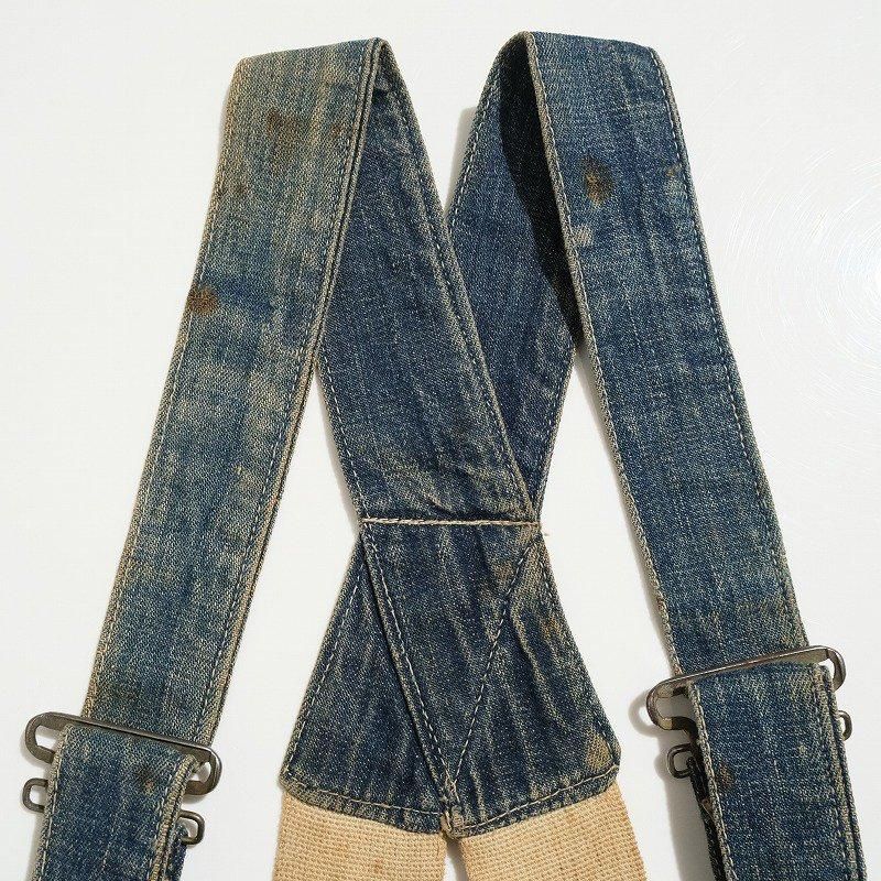 1930's WEARWELL DENIM OVERALL SUSPENDERS
