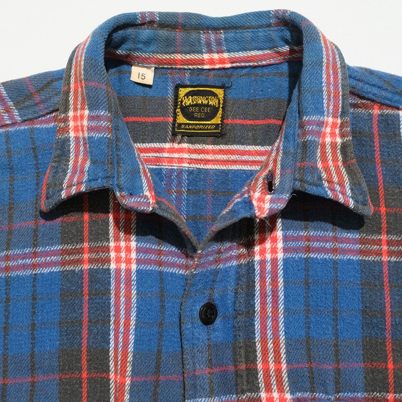 1960's WASHINGTON DEECEE HEAVY FLANNEL SHIRT