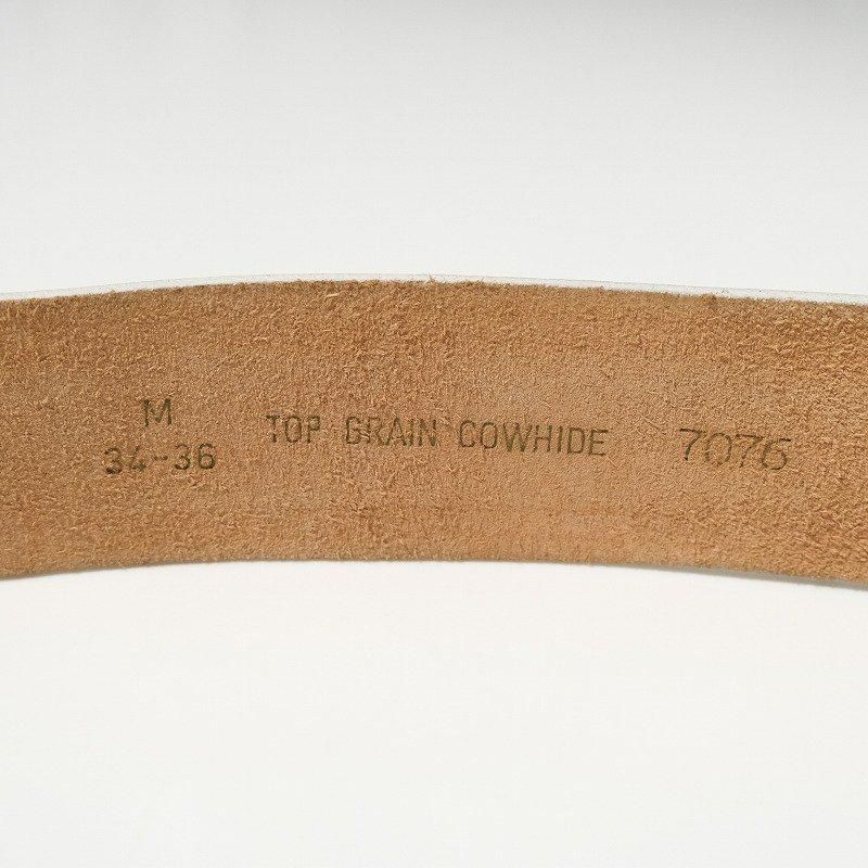 1950's WHITE COWHIDE BELT