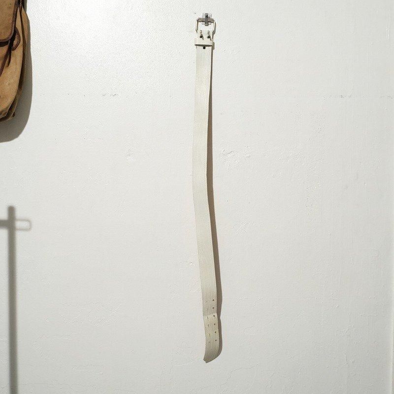 1950's WHITE COWHIDE BELT