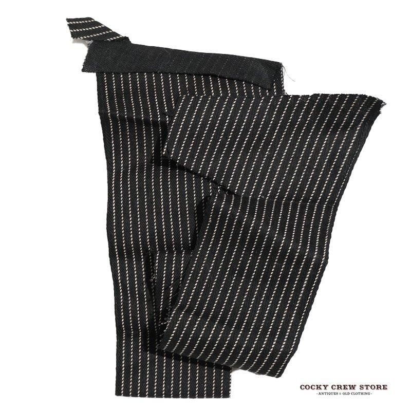 1920's BLACK ROPE STRIPE FABRIC